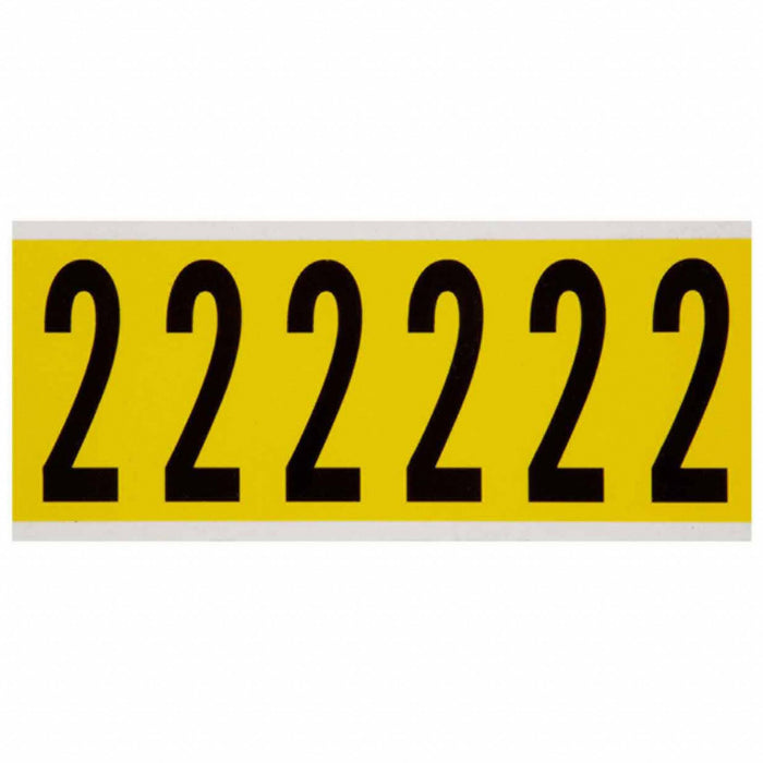 NumberLabel Vinyl 3-1/2inH 1-1/2inW
