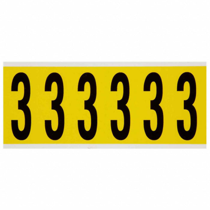 NumberLabel Vinyl 3-1/2inH 1-1/2inW