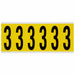 NumberLabel Vinyl 3-1/2inH 1-1/2inW