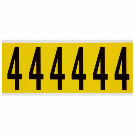 NumberLabel Vinyl 3-1/2inH 1-1/2inW