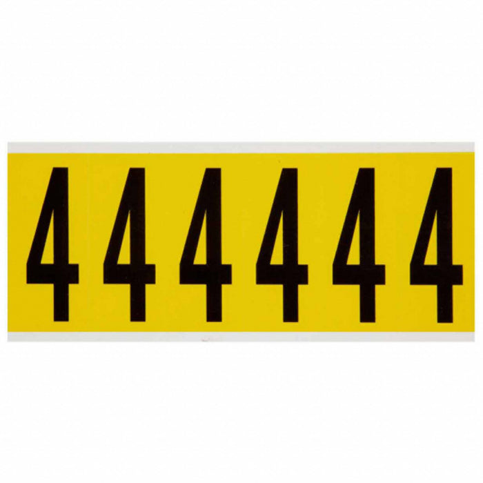 NumberLabel Vinyl 3-1/2inH 1-1/2inW