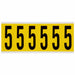 NumberLabel Vinyl 3-1/2inH 1-1/2inW