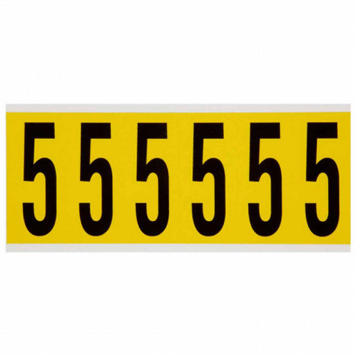 Number Label 5 1-1/2 in W x 3-1/2 in H