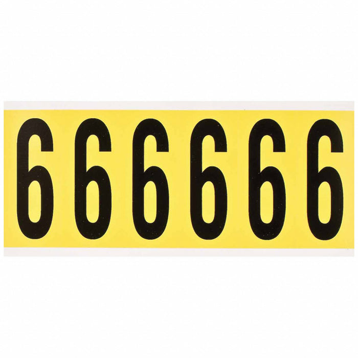 NumberLabel Vinyl 3-1/2inH 1-1/2inW