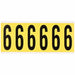 NumberLabel Vinyl 3-1/2inH 1-1/2inW
