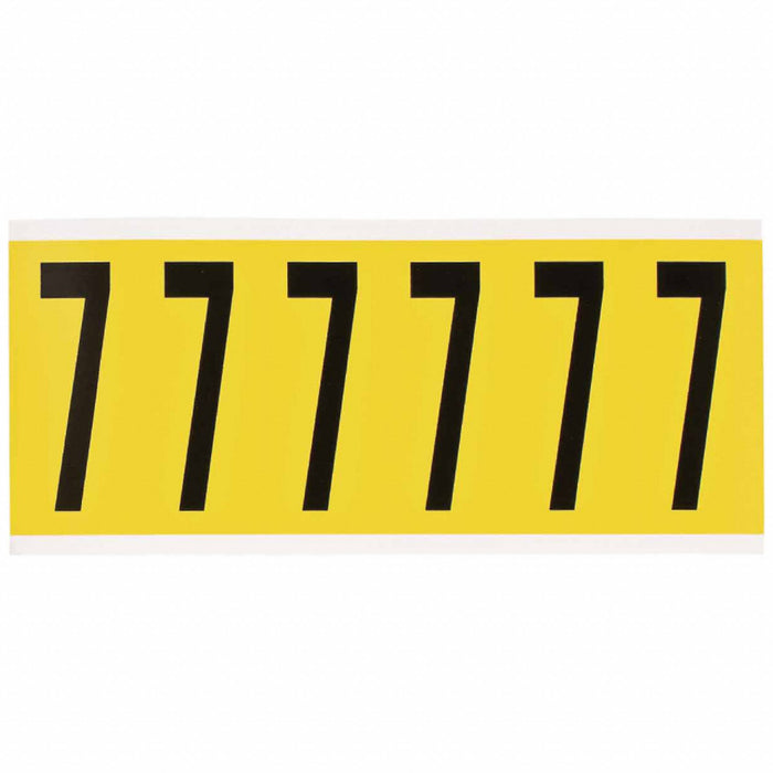 NumberLabel Vinyl 3-1/2inH 1-1/2inW