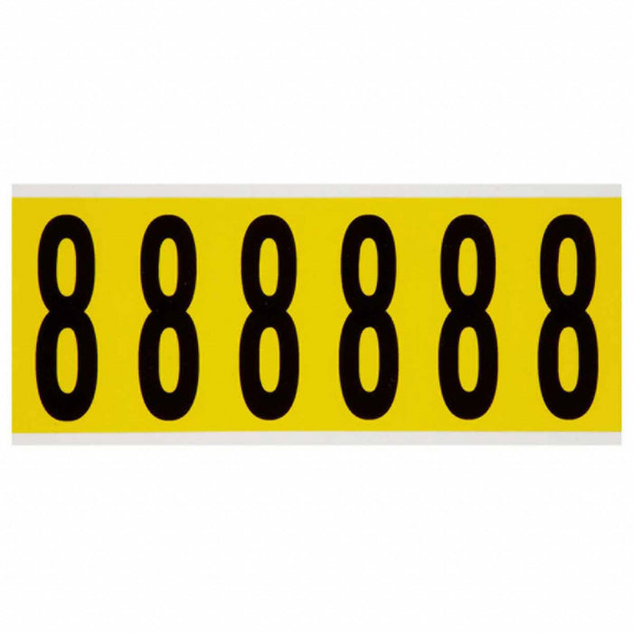 NumberLabel Vinyl 3-1/2inH 1-1/2inW