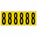 NumberLabel Vinyl 3-1/2inH 1-1/2inW