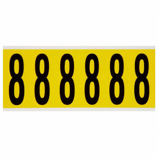 Number Label 8 1-1/2 in W x 3-1/2 in H
