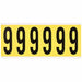 NumberLabel Vinyl 3-1/2inH 1-1/2inW