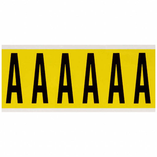 Letter Label A 1-1/2 in W x 3-1/2 in H