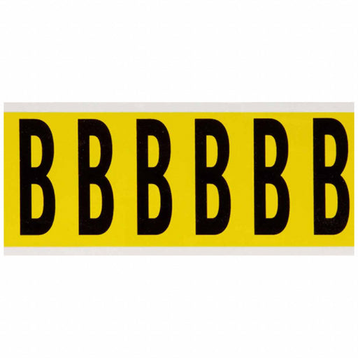 Letter Label B 1-1/2 in W x 3-1/2 in H