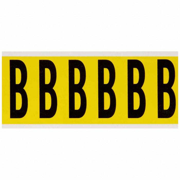 Letter Label B 1-1/2 in W x 3-1/2 in H