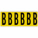 Letter Label B 1-1/2 in W x 3-1/2 in H
