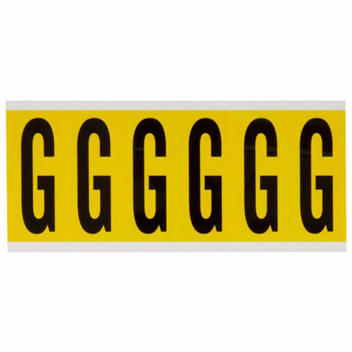 Letter Label G 1-1/2 in W x 3-1/2 in H