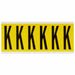 LetterLabel Vinyl 3-1/2inH 1-1/2inW