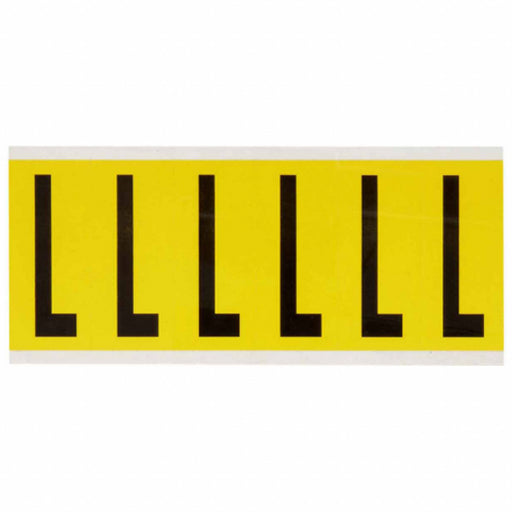 Letter Label L 1-1/2 in W x 3-1/2 in H
