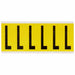 LetterLabel Vinyl 3-1/2inH 1-1/2inW