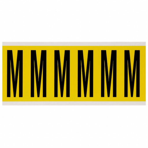 Letter Label M 1-1/2 in W x 3-1/2 in H