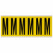 Letter Label M 1-1/2 in W x 3-1/2 in H