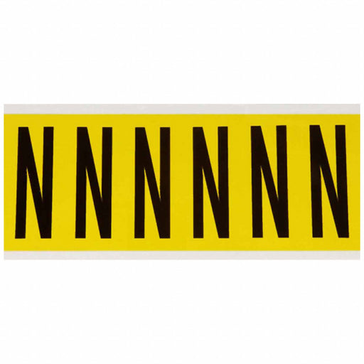 Letter Label N 1-1/2 in W x 3-1/2 in H