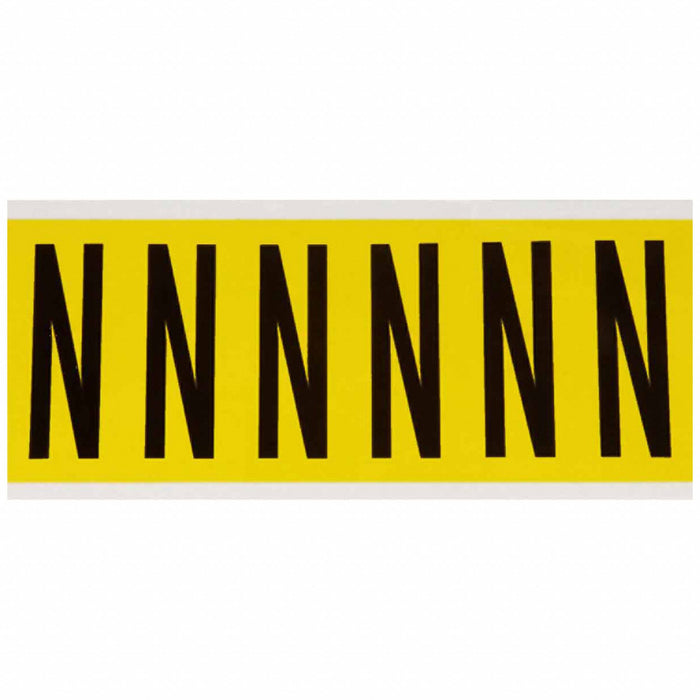 Letter Label N 1-1/2 in W x 3-1/2 in H