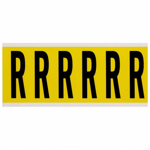Letter Label R 1-1/2 in W x 3-1/2 in H