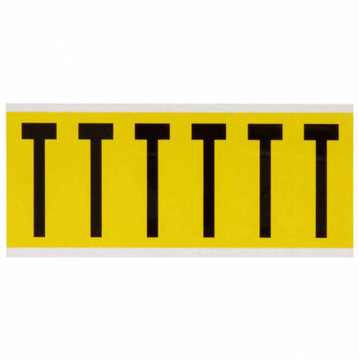 Letter Label T 1-1/2 in W x 3-1/2 in H