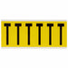 Letter Label T 1-1/2 in W x 3-1/2 in H