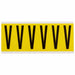 Letter Label V 1-1/2 in W x 3-1/2 in H