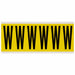 Letter Label W 1-1/2 in W x 3-1/2 in H