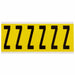 Letter Label Z 1-1/2 in W x 3-1/2 in H