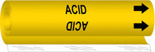 Pipe Marker Acid 5 in H 8 in W