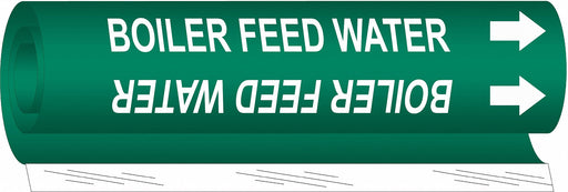 Pipe Markr Boiler Feed Water 5in H 8in W