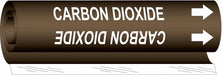 Pipe Marker Carbon Dioxide 5 in H 8 in W