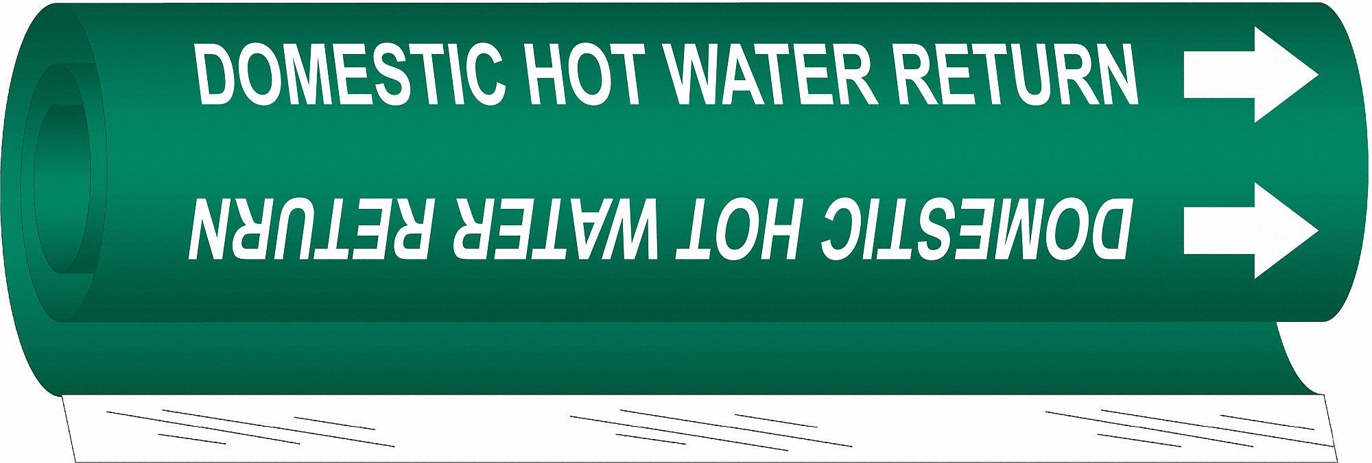 Pipe Mrkr Domestic Hot Watr Return 5in H