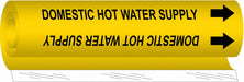 Pipe Mrkr Domestic Hot Watr Supply 5in H