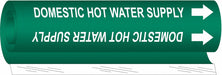 Pipe Mrkr Domestic Hot Watr Supply 5in H