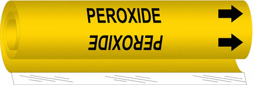 Pipe Marker Peroxide 5 in H 8 in W