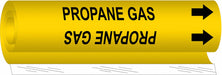 Pipe Marker Propane Gas 5 in H 8 in W