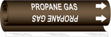 Pipe Marker Propane Gas 5 in H 8 in W