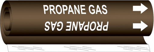 Pipe Marker Propane Gas 5 in H 8 in W