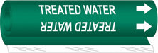 Pipe Marker Treated Water 26in H 12in W