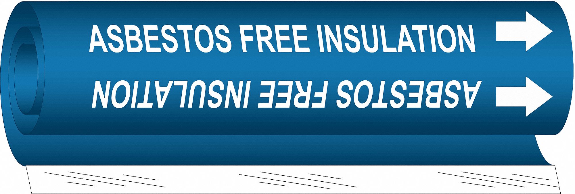 Pipe Mrkr Asbestos Free Insulation 9in H