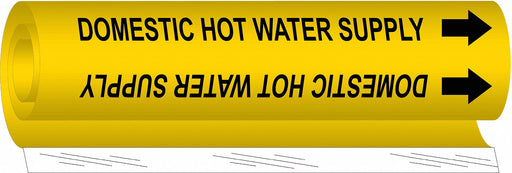 Pipe Mrkr Domestic Hot Watr Supply 9in H