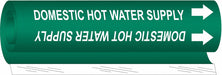 Pipe Mrkr Domestic Hot Watr Supply 9in H