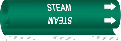 Pipe Marker Steam 9 in H 8 in W