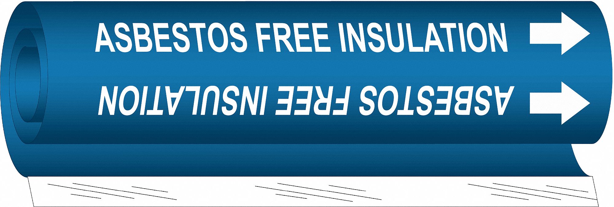 Pipe Marker Asbestos Free Insultn 26in H