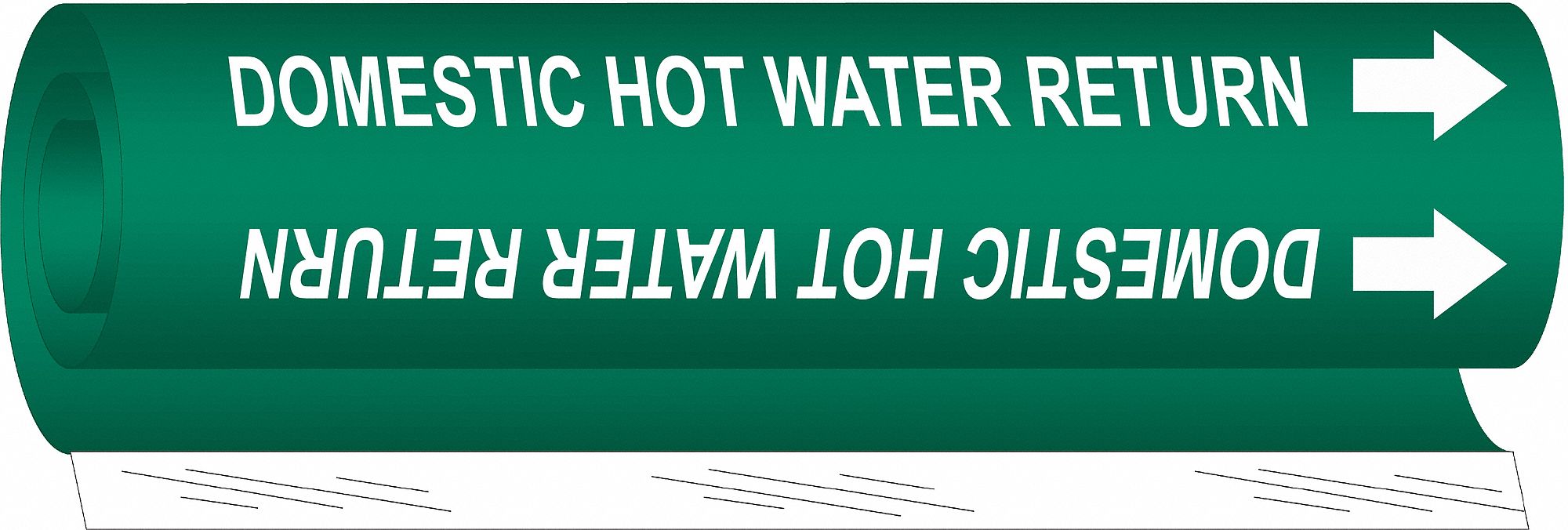 Pipe Marker Domestic Hot Water Return