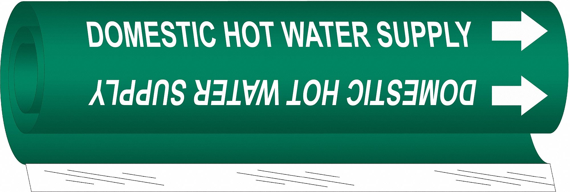 Pipe Marker Domestic Hot Water Supply